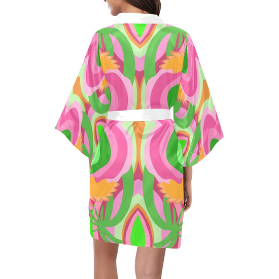 PG Mosaic Design- Short Kimono Robe
