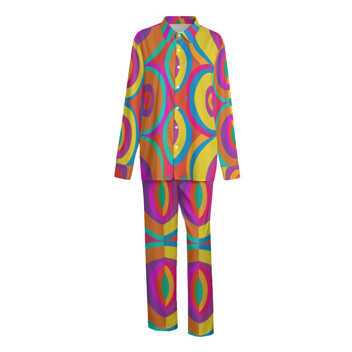 Biscayne Design- Unisex (Faux) Silk Pants Suit