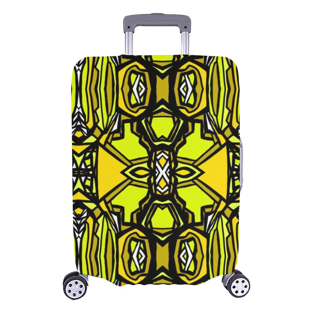 Golden Flourysh- Luggage Cover/Large 26"-28"