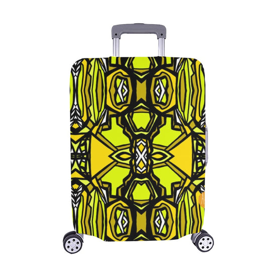 Golden Flourysh- Luggage Cover/Medium 22"-25"