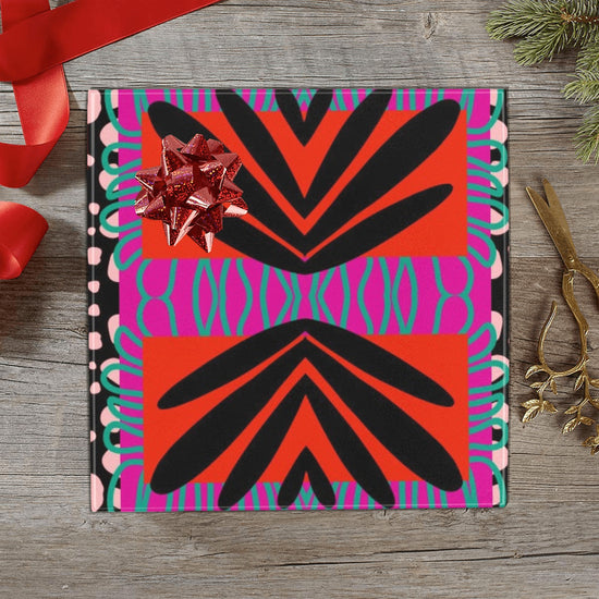 Holiday Adinkra Gift Wrapping Paper - 58"x 23" (1 Roll)