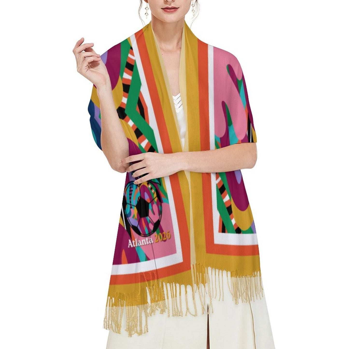 ATL Peachwave Tassel Scarf