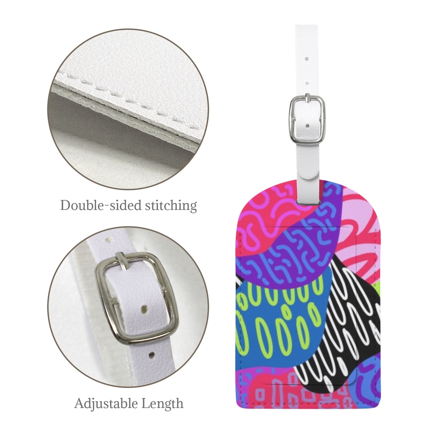 ATL Ponce Pop Leather Luggage Tag (One Per Order)