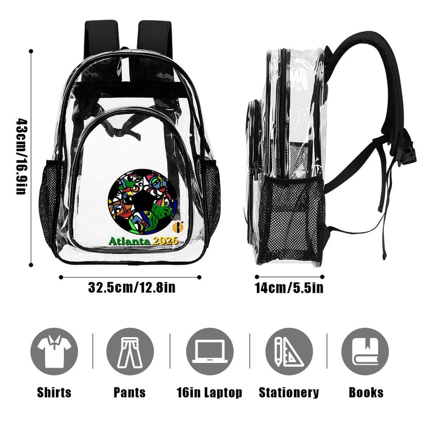 ATL Global Groove- Clear Stadium Backpack