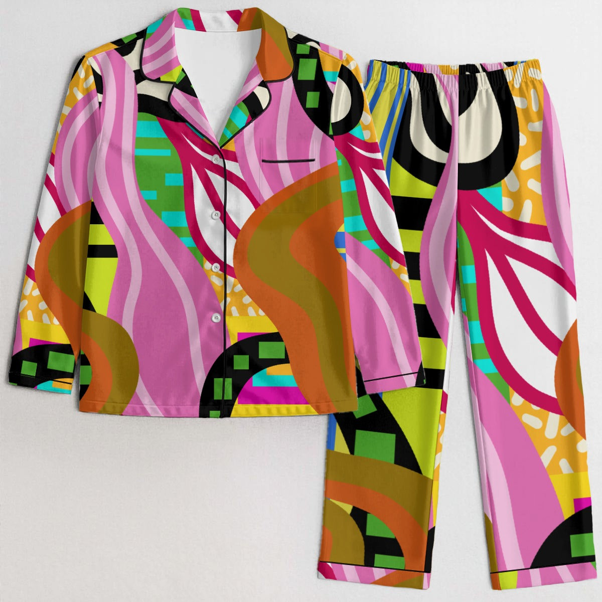 ABEILLE CREATIONS- Lenani Design- Women's Silky Pajama Set