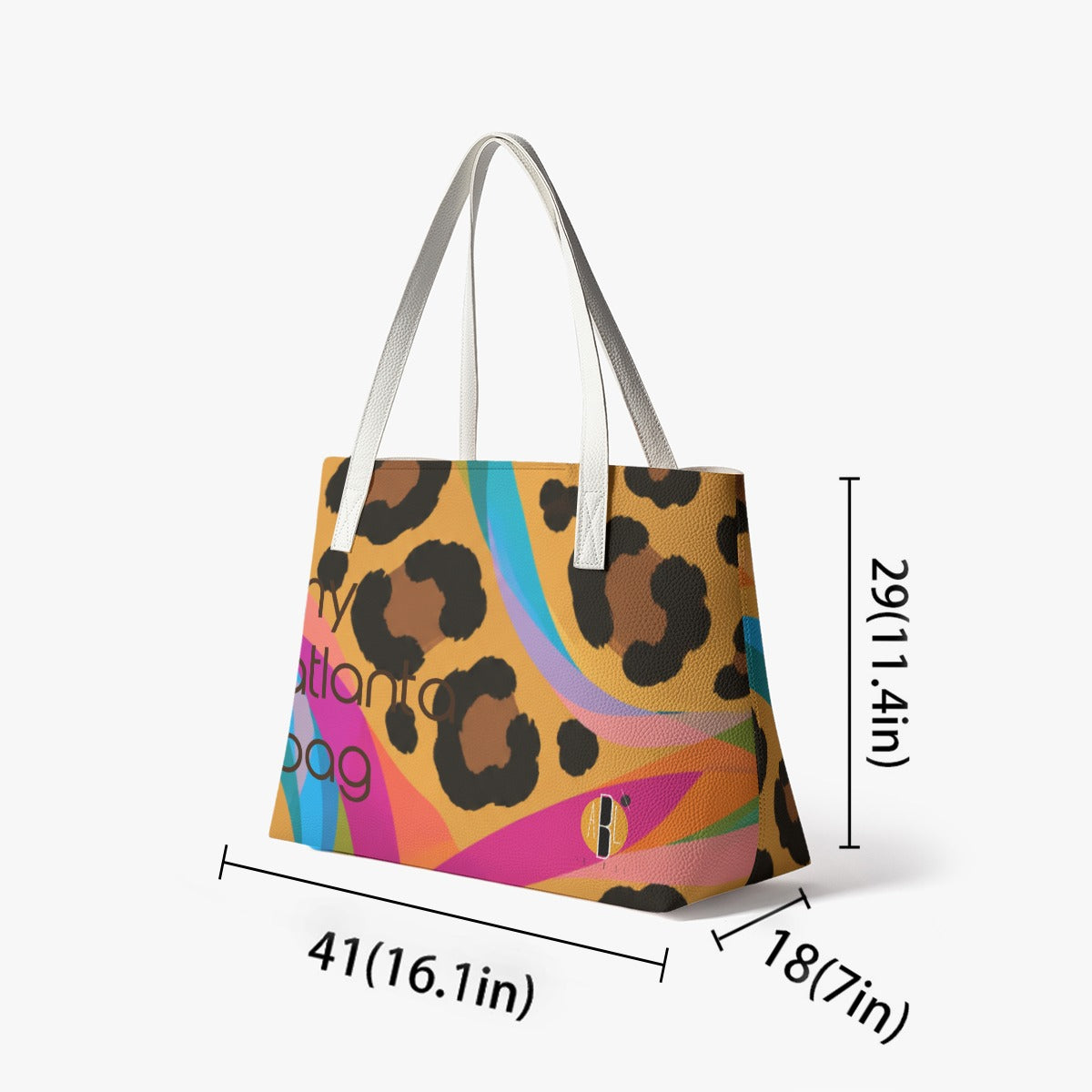Chroma Leopard "My Atlanta" Tote Bag | Abeille Creations