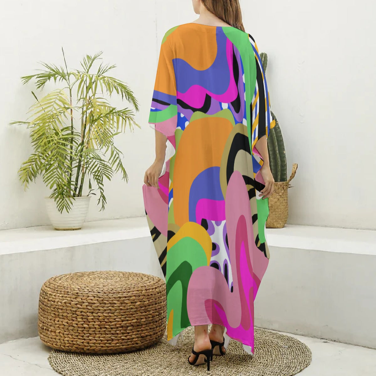 Amara Design – Elevated MuMu Faux Silk Kaftan