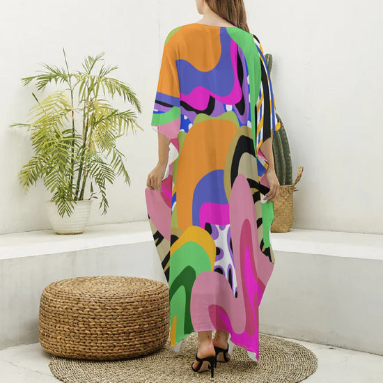 Amara Design – Elevated MuMu Faux Silk Kaftan