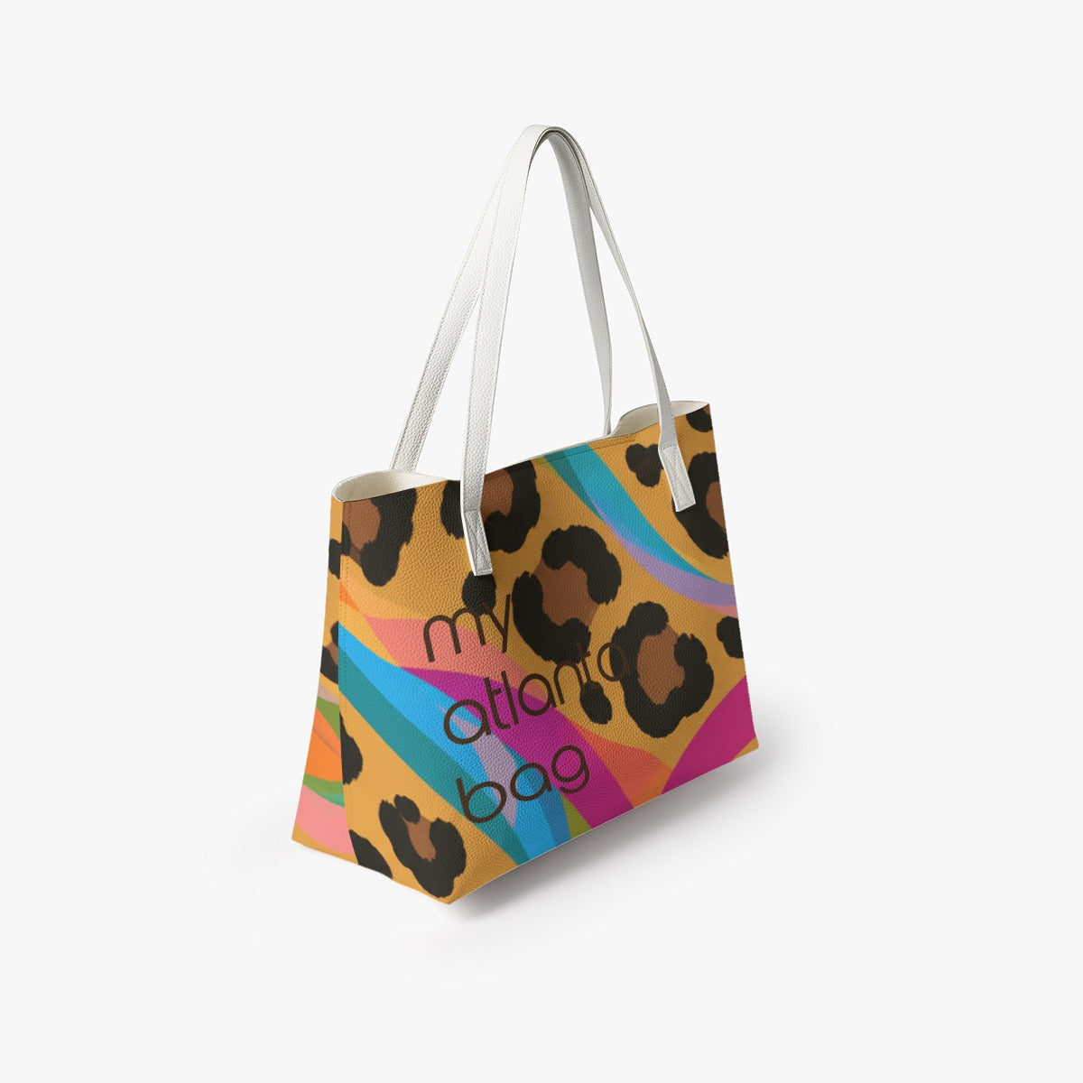 Chroma Leopard "My Atlanta" Tote Bag | Abeille Creations