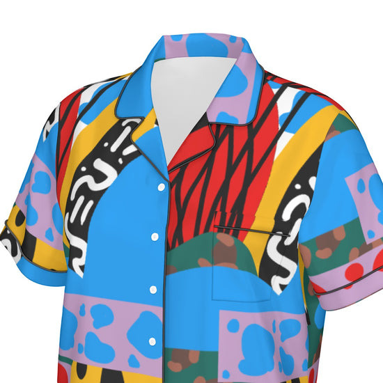 Makena Design- Women’s Silky Shorts Pajama Set