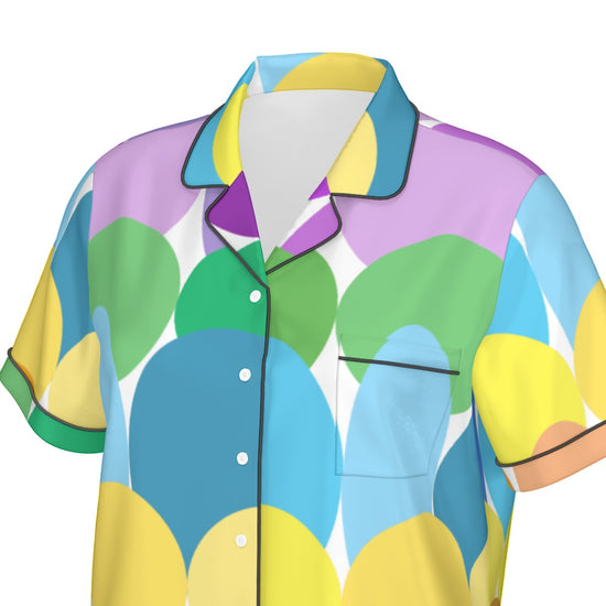 Langa Design- Women’s Silky Shorts Pajama Set