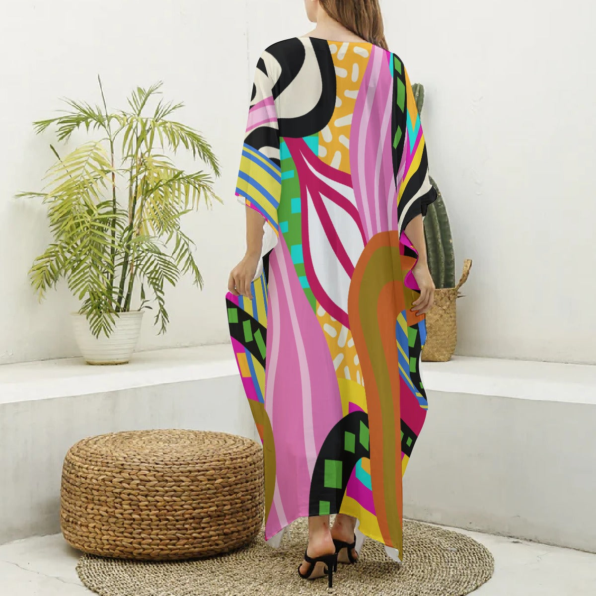 Lenani Design – Elevated MuMu Faux Silk Kaftan