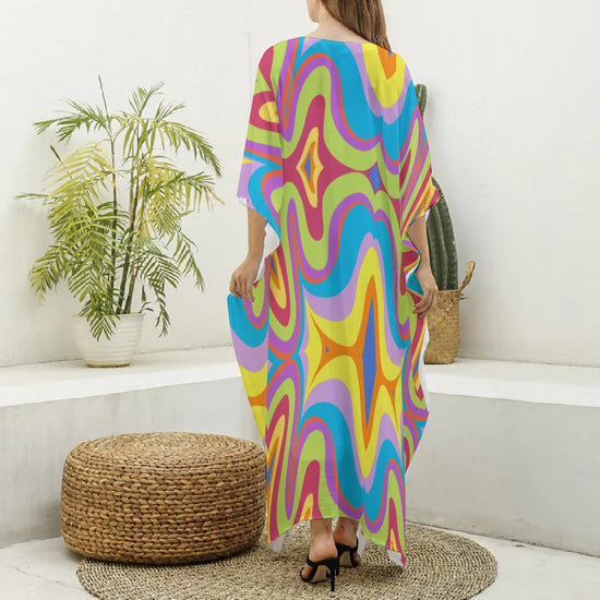 Aziza  Design – Elevated MuMu Faux Silk Kaftan