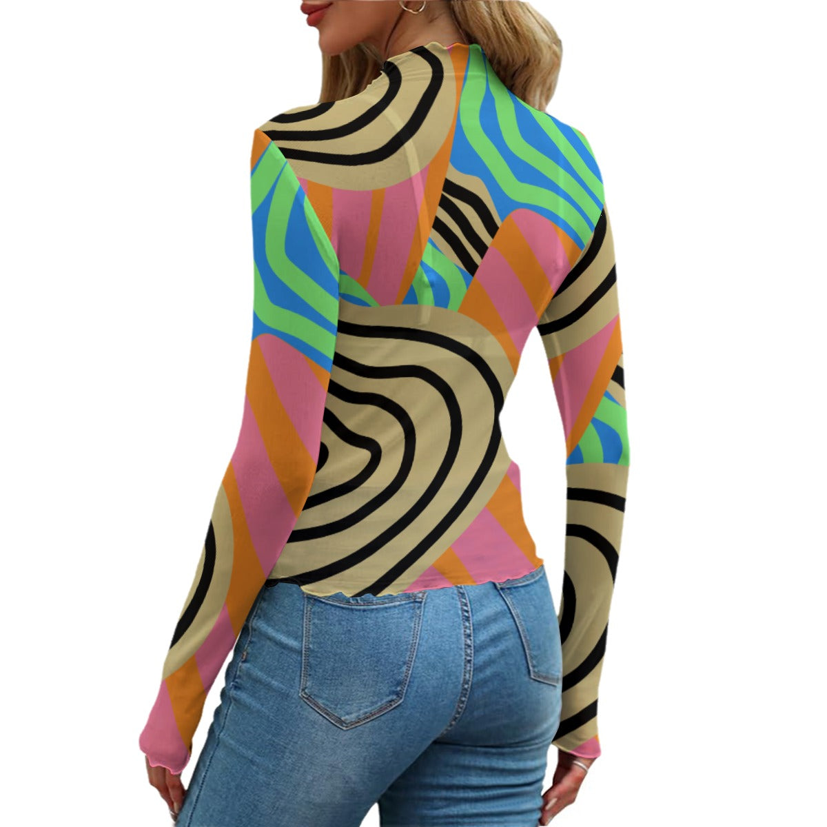 Keba Women’s Mesh Long Sleeve Top