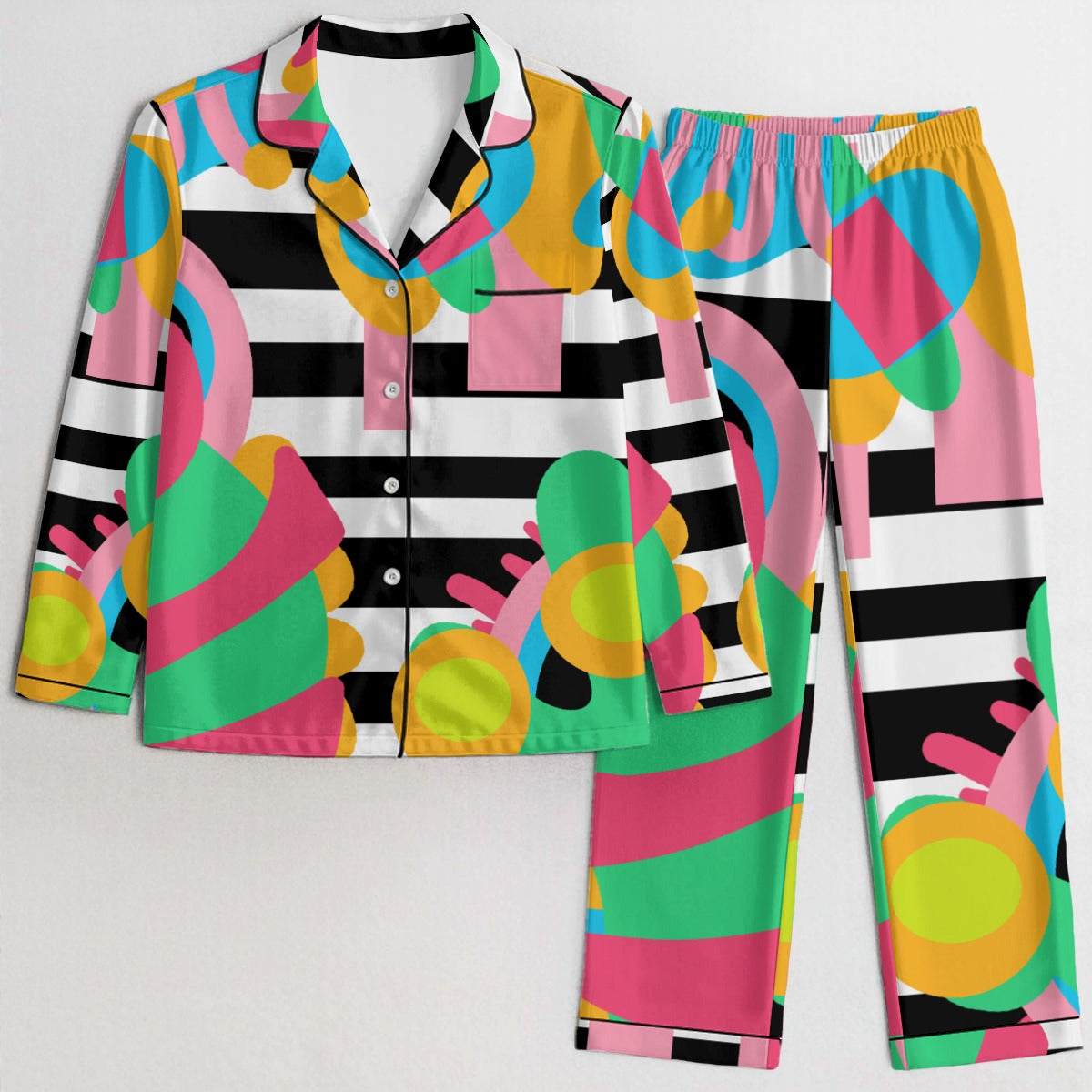 ABEILLE CREATIONS-Amayah Design- Women's  Silky Pajama Set