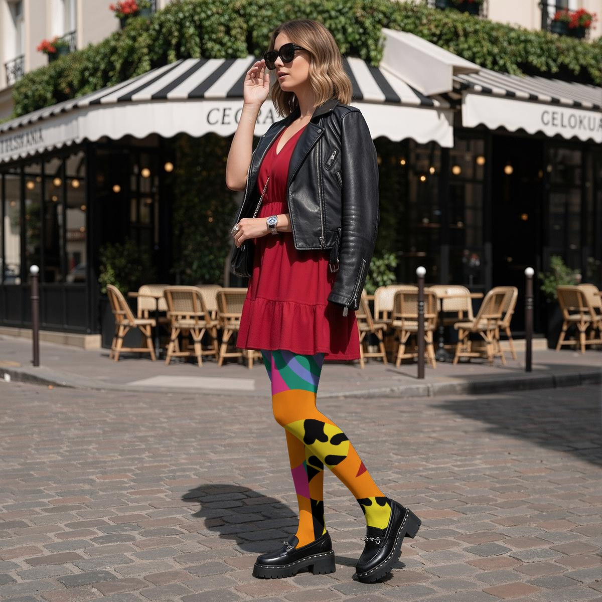 Rangi Design- Women’s High-Stretch Art Tights (N)