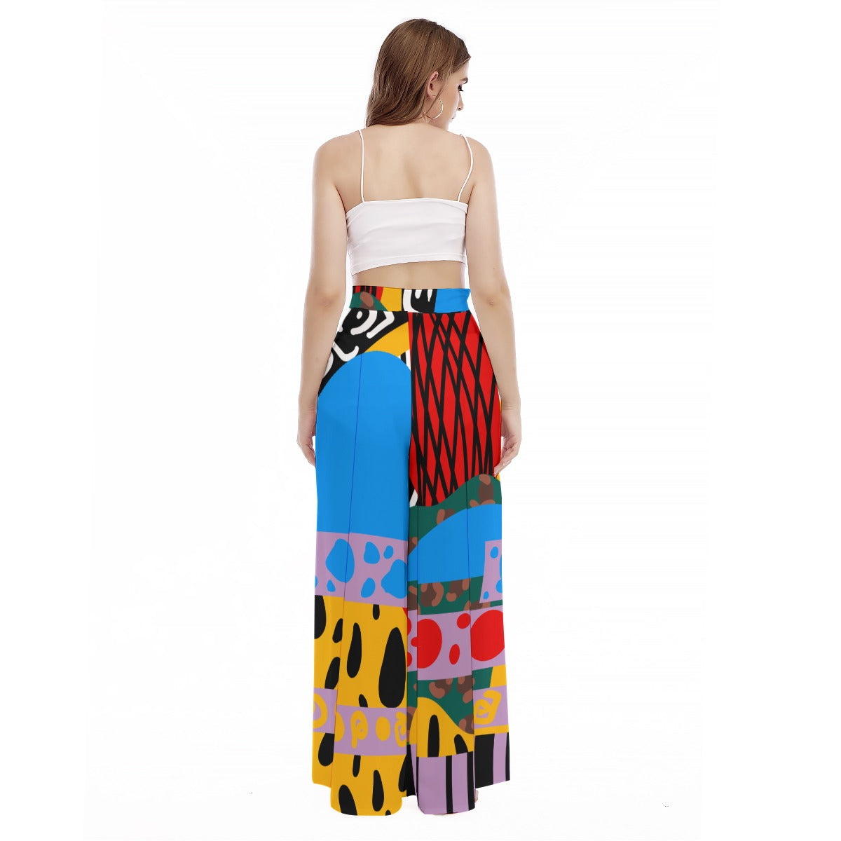 Makena Wide-Leg High-Waist Pants