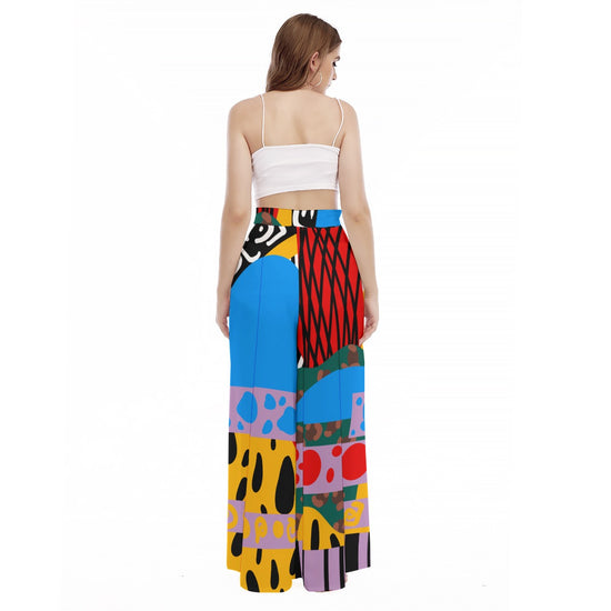 Makena Wide-Leg High-Waist Pants