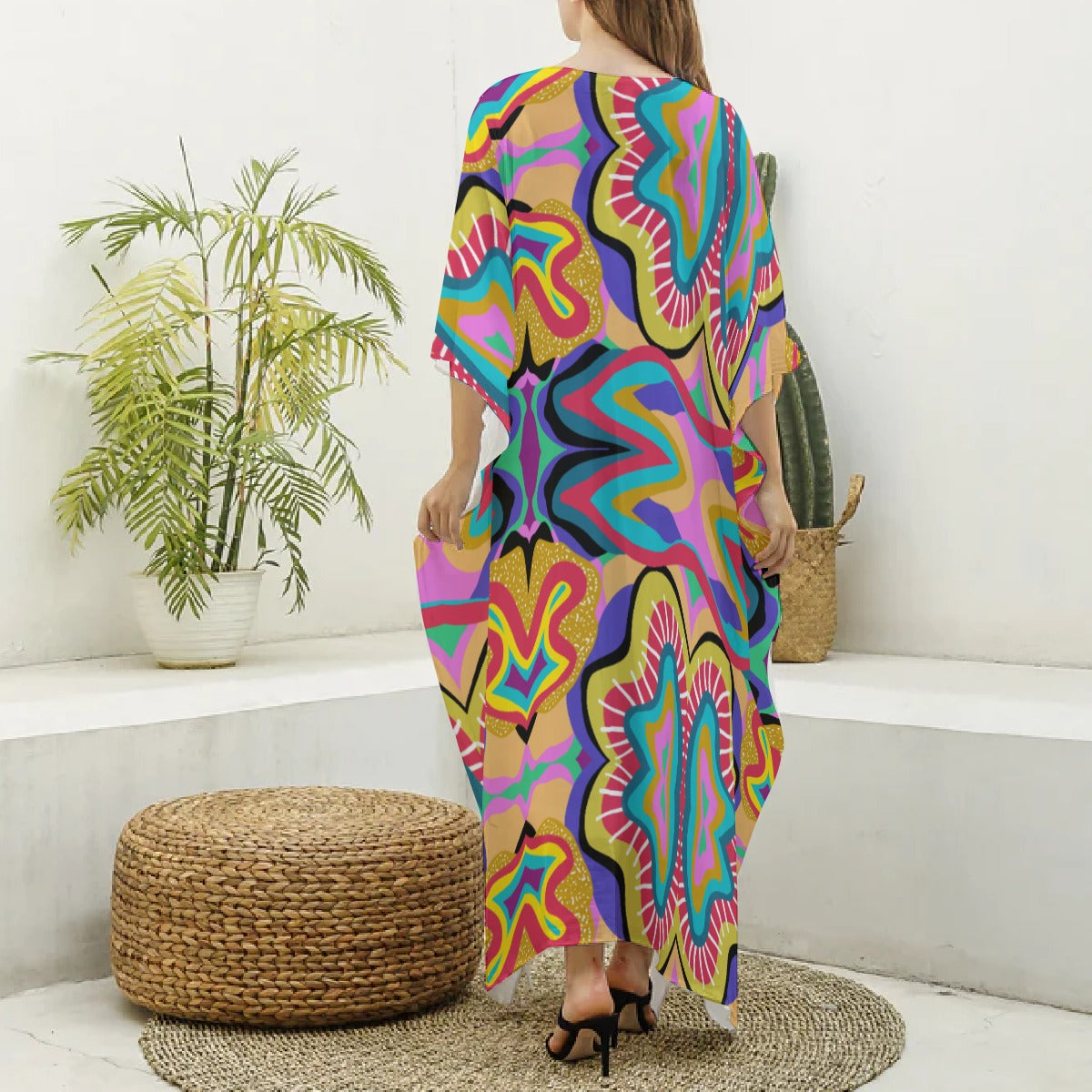 Cleopatra Design – Elevated MuMu Faux Silk Kaftan