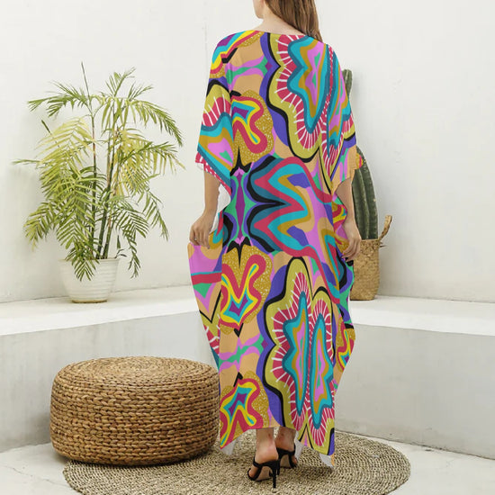 Cleopatra Design – Elevated MuMu Faux Silk Kaftan
