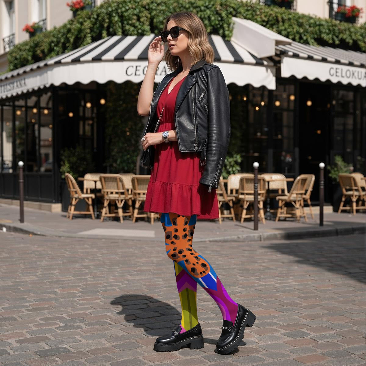 Wildly ABL Design-  Women’s High-Stretch Art Tights
