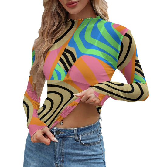 Keba Women’s Mesh Long Sleeve Top