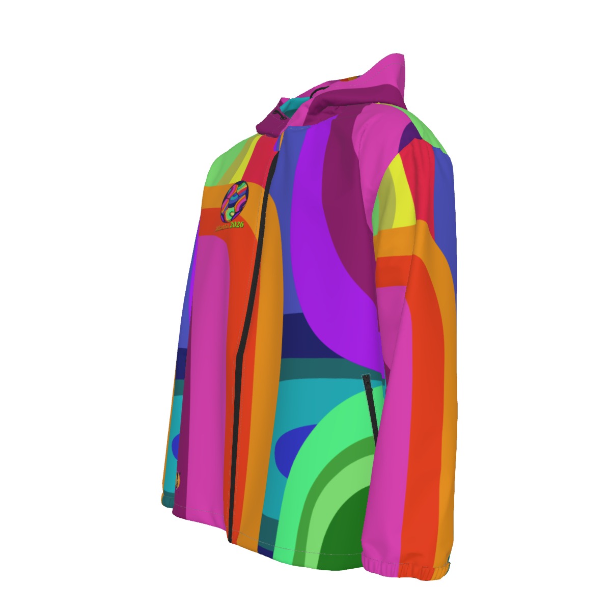 ATL Varsity Wave- Unisex Hooded Windproof Jacket