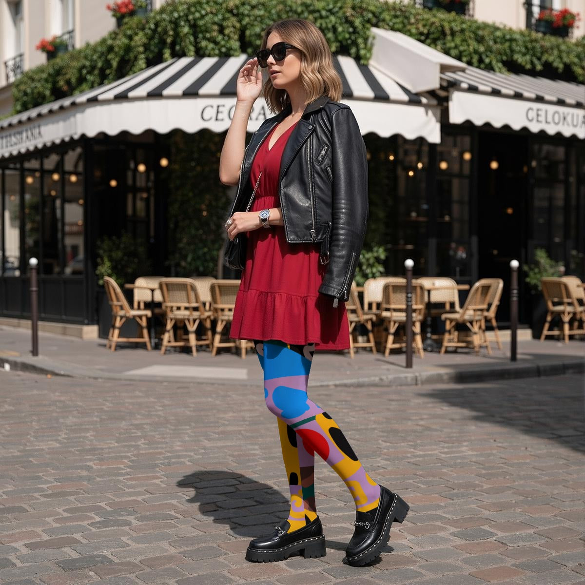 MAKENA Design- Women’s High-Stretch Art Tights