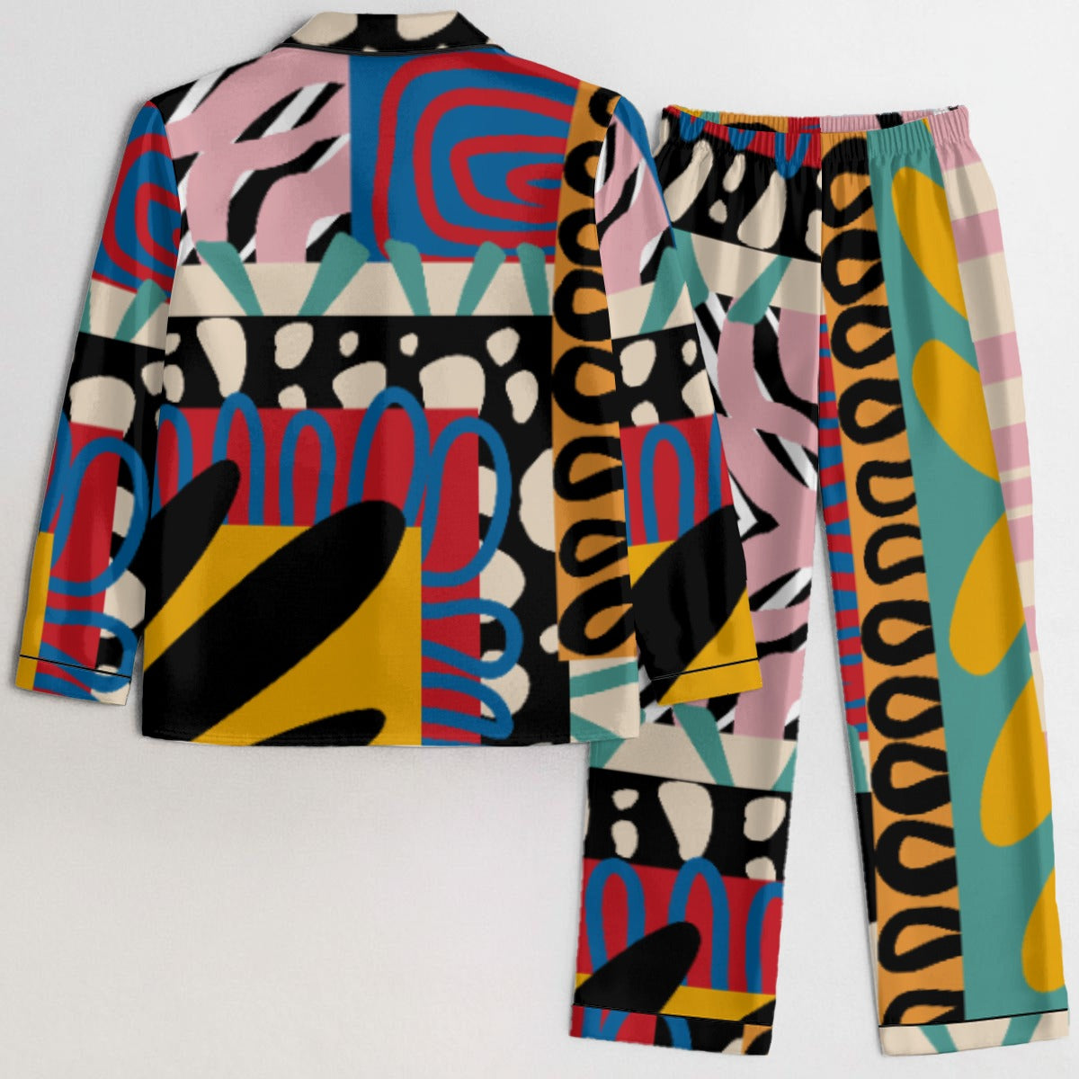 Adinkra Design-Women's Silky Pajama Set