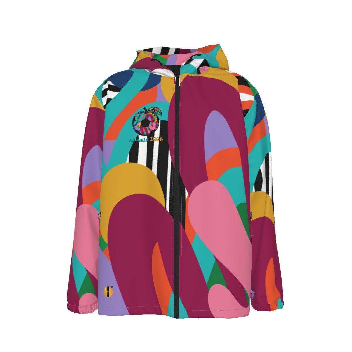 ATL Peach Wave- Unisex Hooded Windproof Jacket