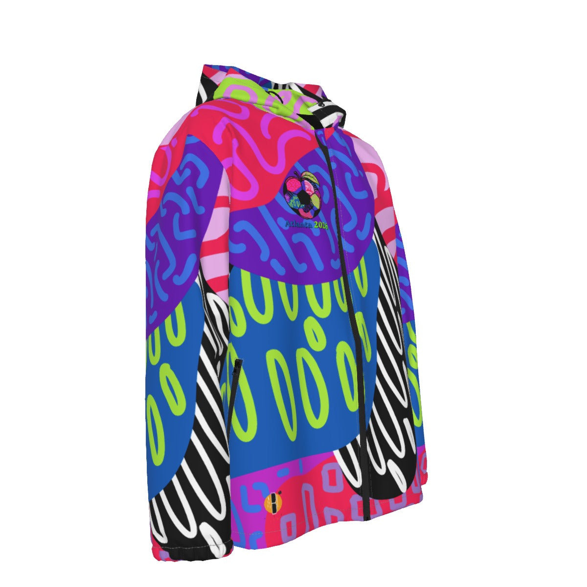 ATL Ponce Pop- Unisex Hooded Windproof Jacket