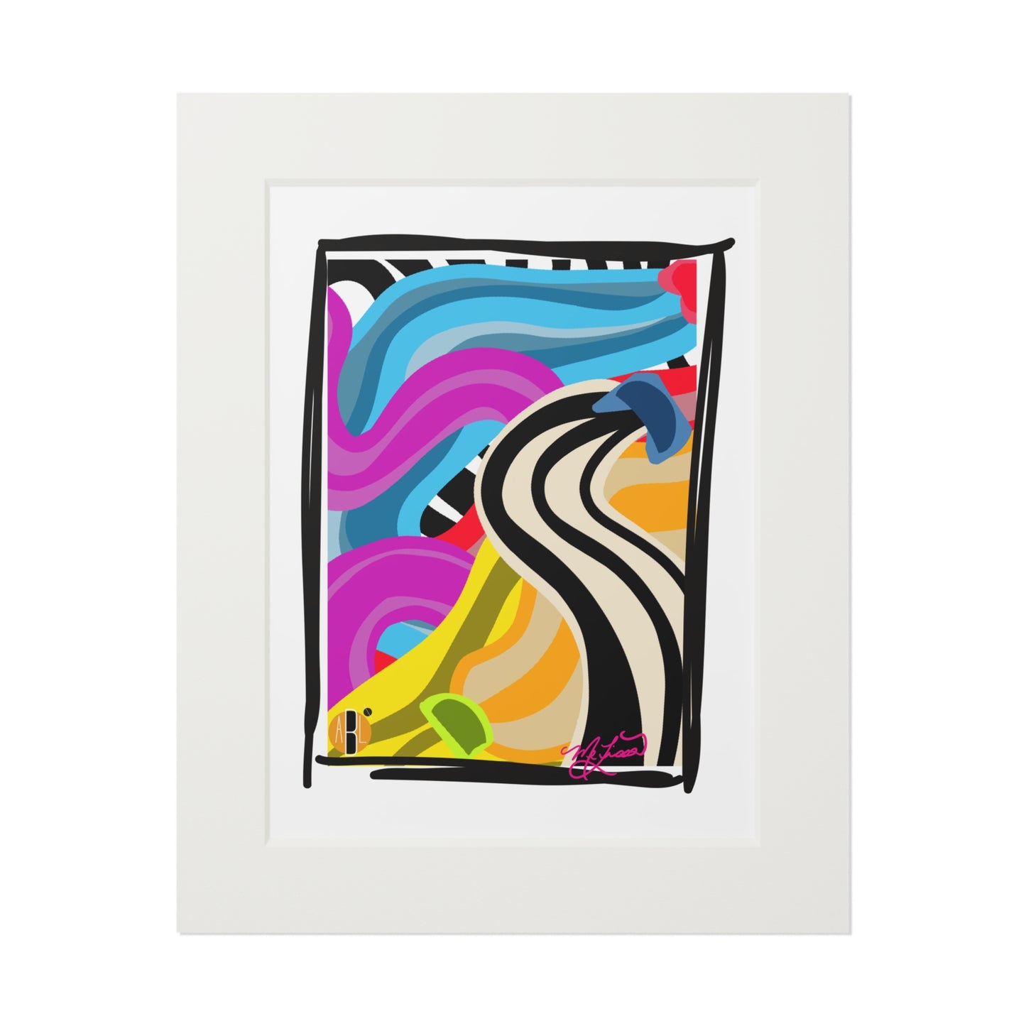 Semaki- Fine Art Prints (Passepartout Paper Frame)