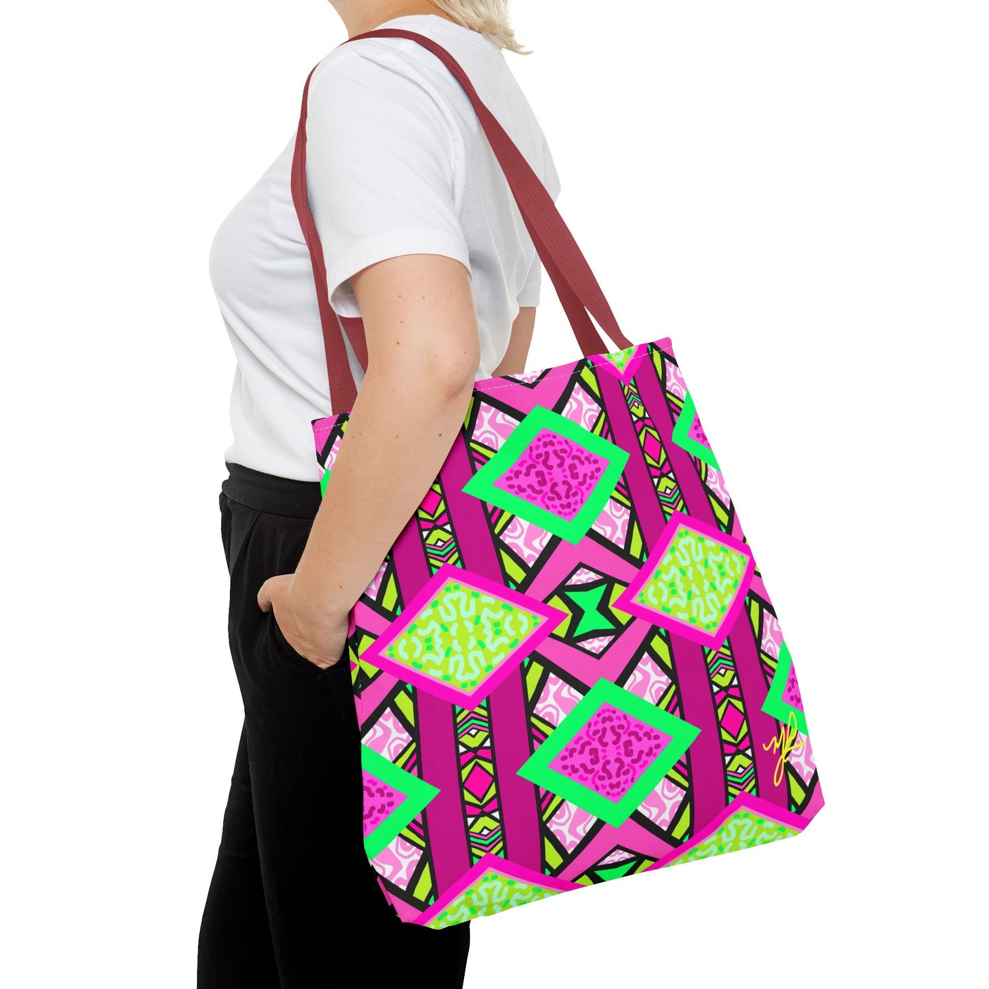 R-ALI (Pink Pow  Design)- Tote Bag (NEW)