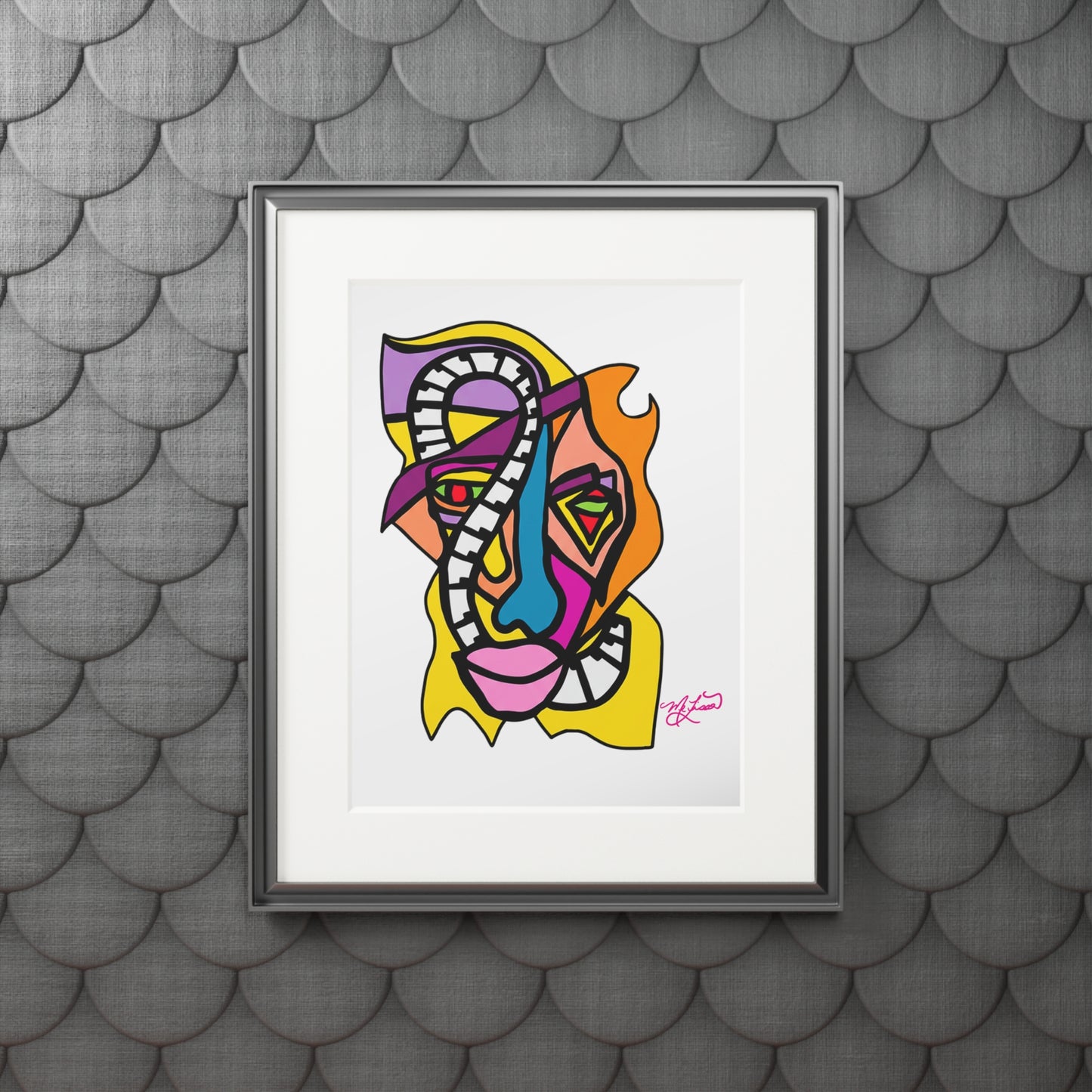 Jazzman- Fine Art Prints (Passepartout Paper Frame)