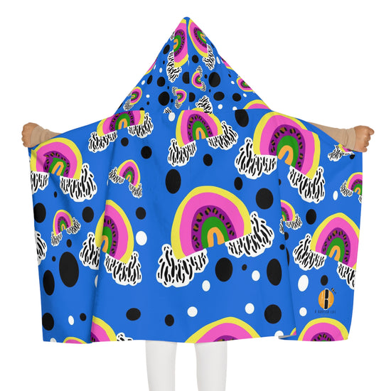 A Babyish Rainbow- Youth Hooded Towel