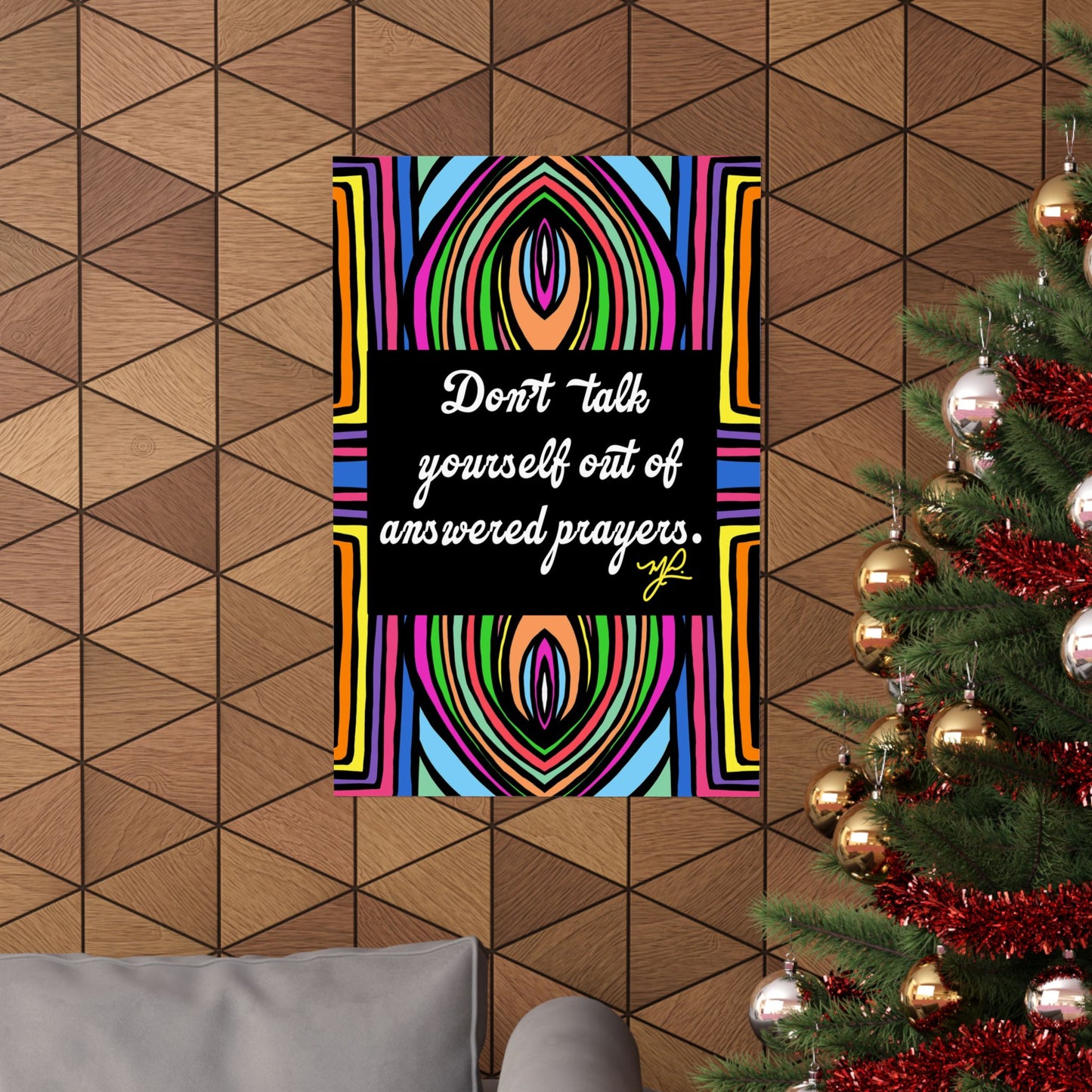 "Don't Talk Yourself" (SWL) - Premium Matte Vertical Poster