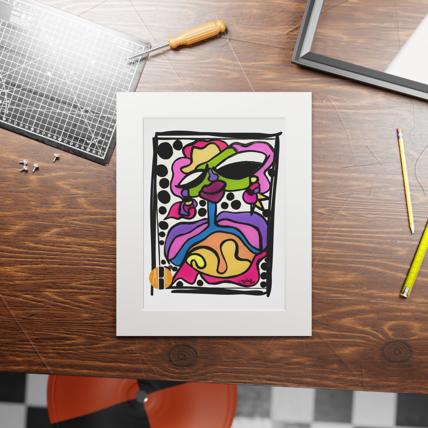 Nuru- Fine Art Prints (Passepartout Paper Frame)