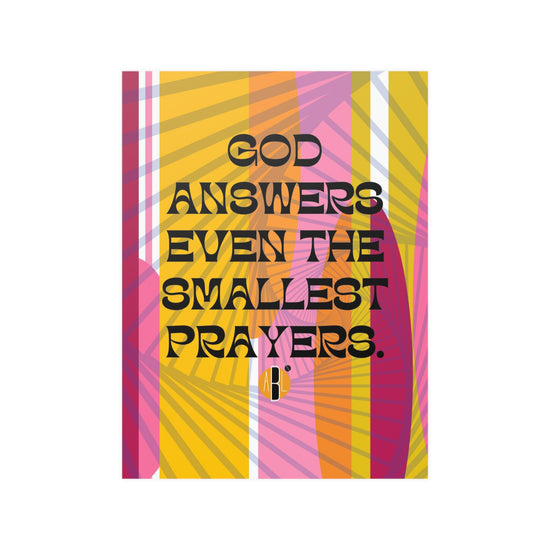 ABL Inspirational Poster: " God answers even...."