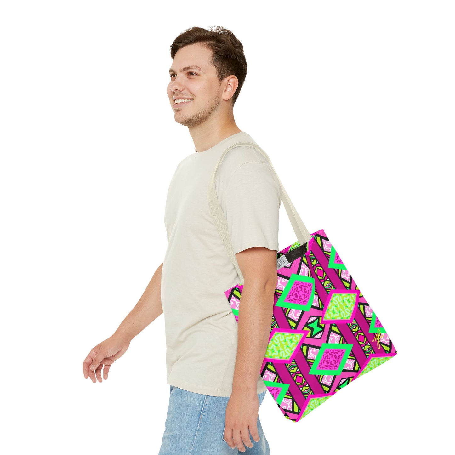 R-ALI (Pink Pow  Design)- Tote Bag (NEW)