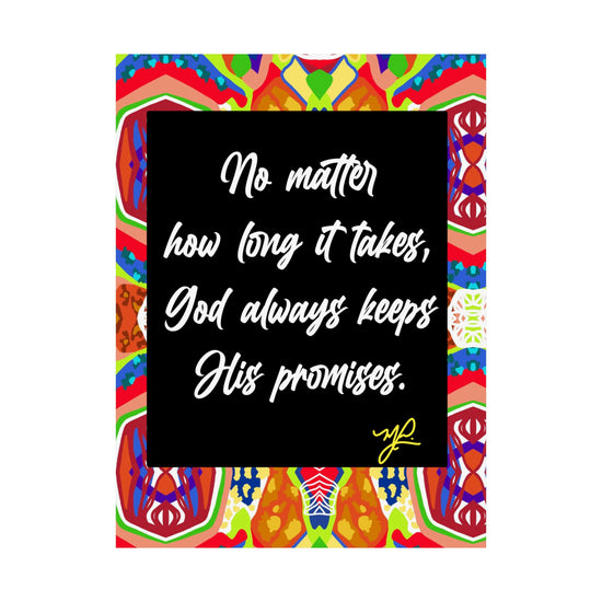 "No Matter How Long" (ORG) - Premium Matte Vertical Poster