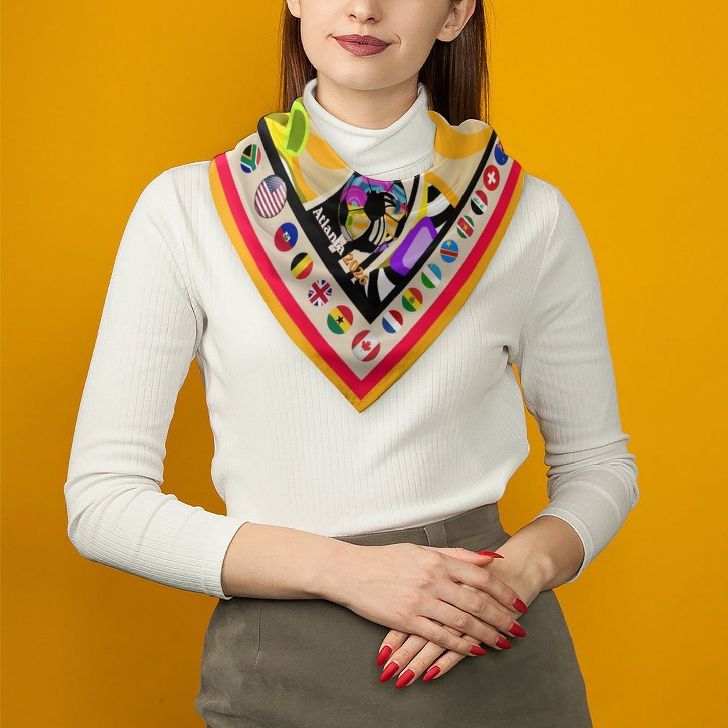 ATL Midtown Motion Satin Scarf