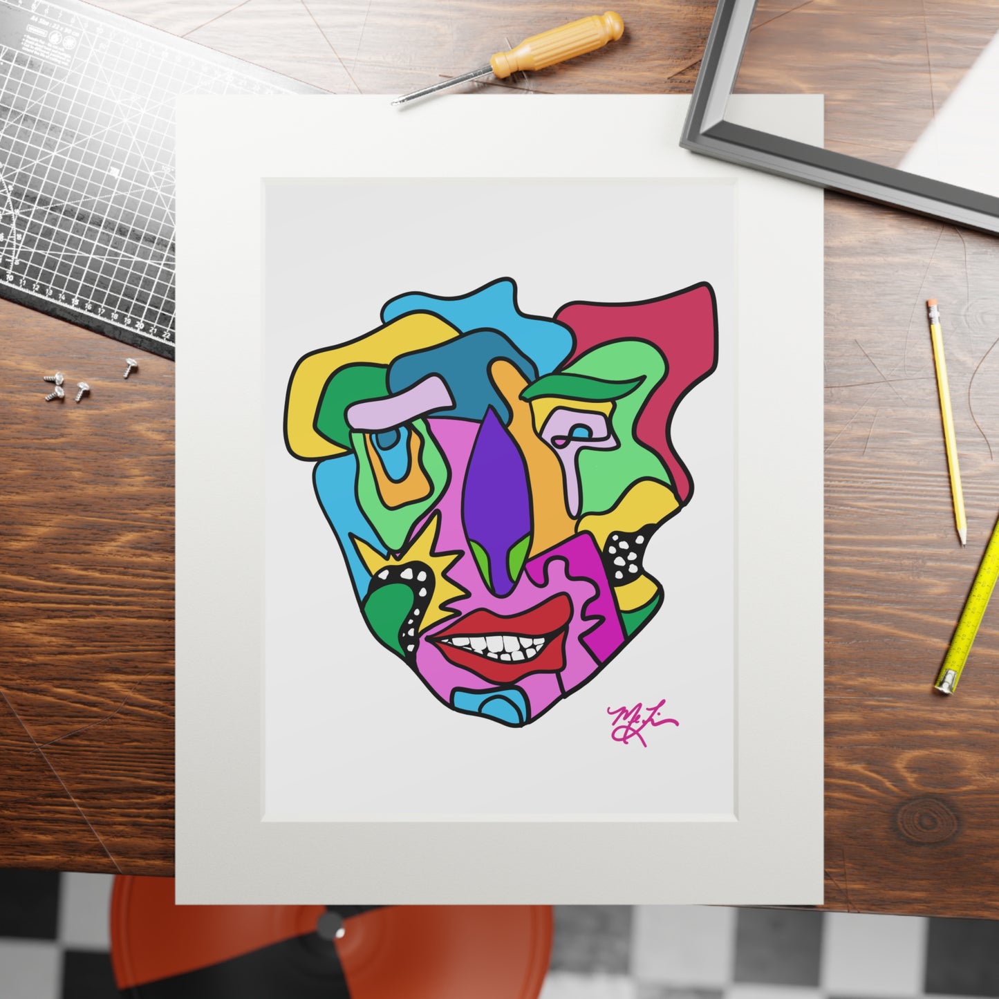 Franko- Fine Art Prints (Passepartout Paper Frame)