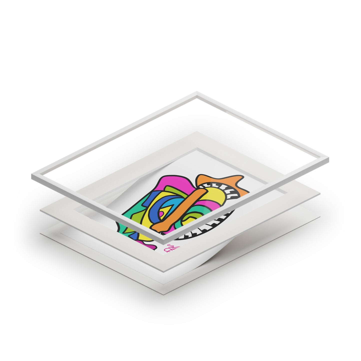 Sekou- Fine Art Prints (Passepartout Paper Frame)