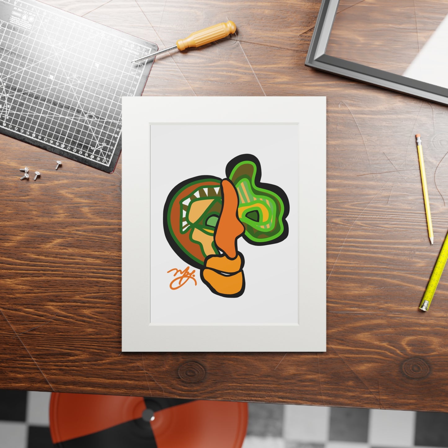 Orenthal- Fine Art Prints (Passepartout Paper Frame)