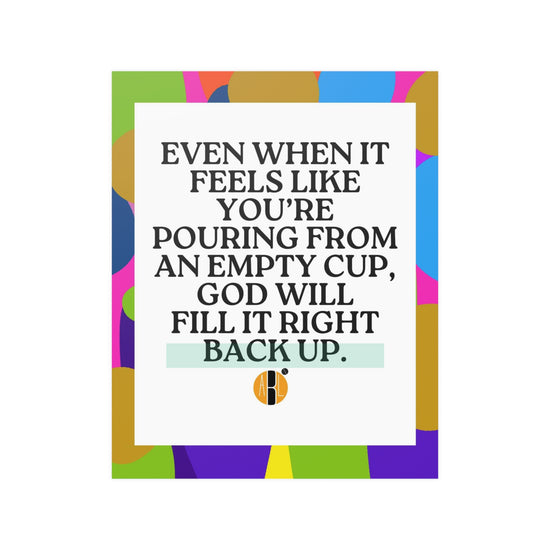 ABL Inspirational Poster: " Even when you feel....."