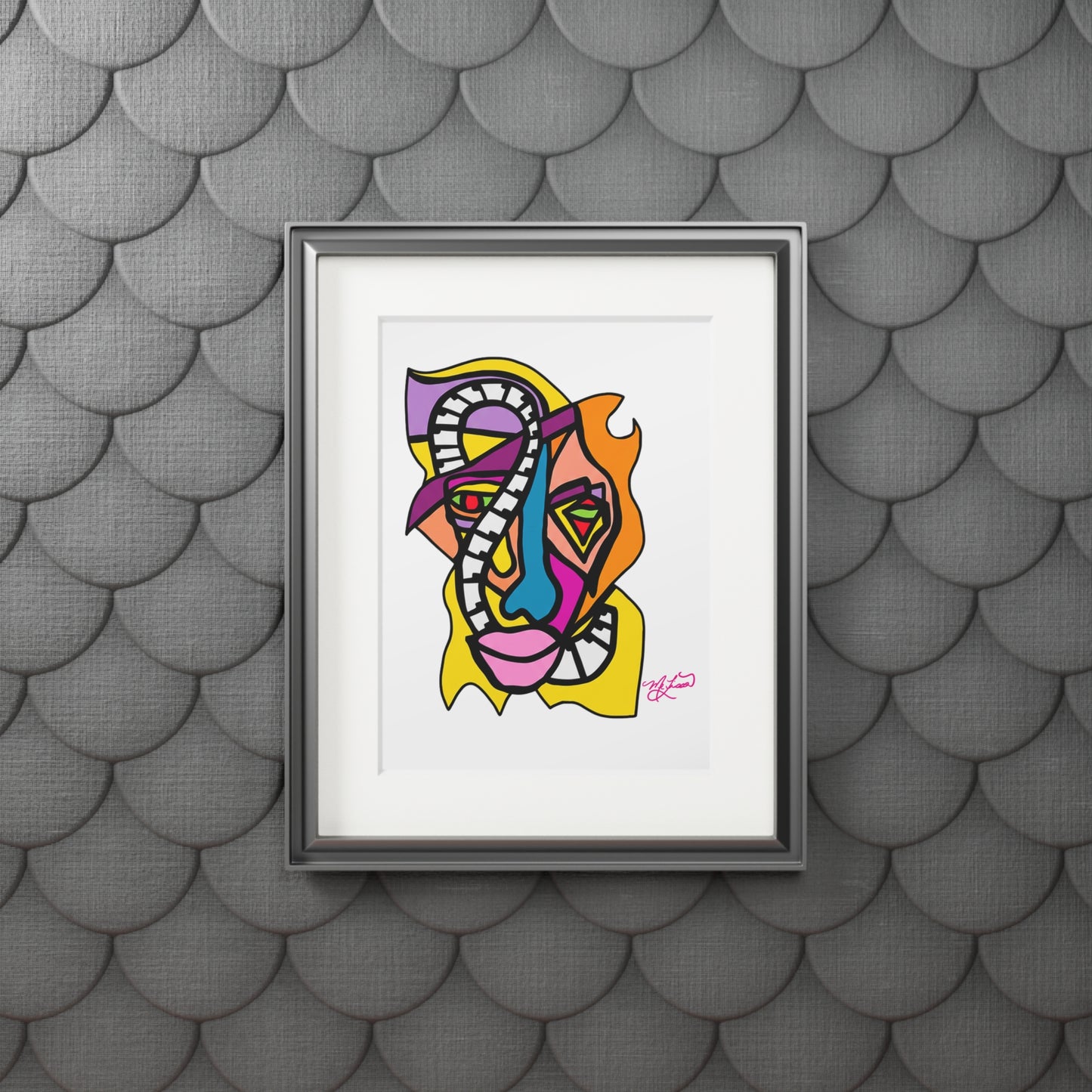 Jazzman- Fine Art Prints (Passepartout Paper Frame)