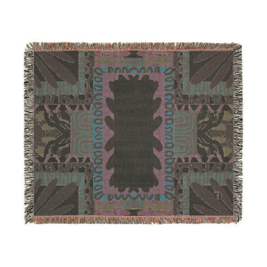 Abeille Creations - Adinkra Design Woven Blanket