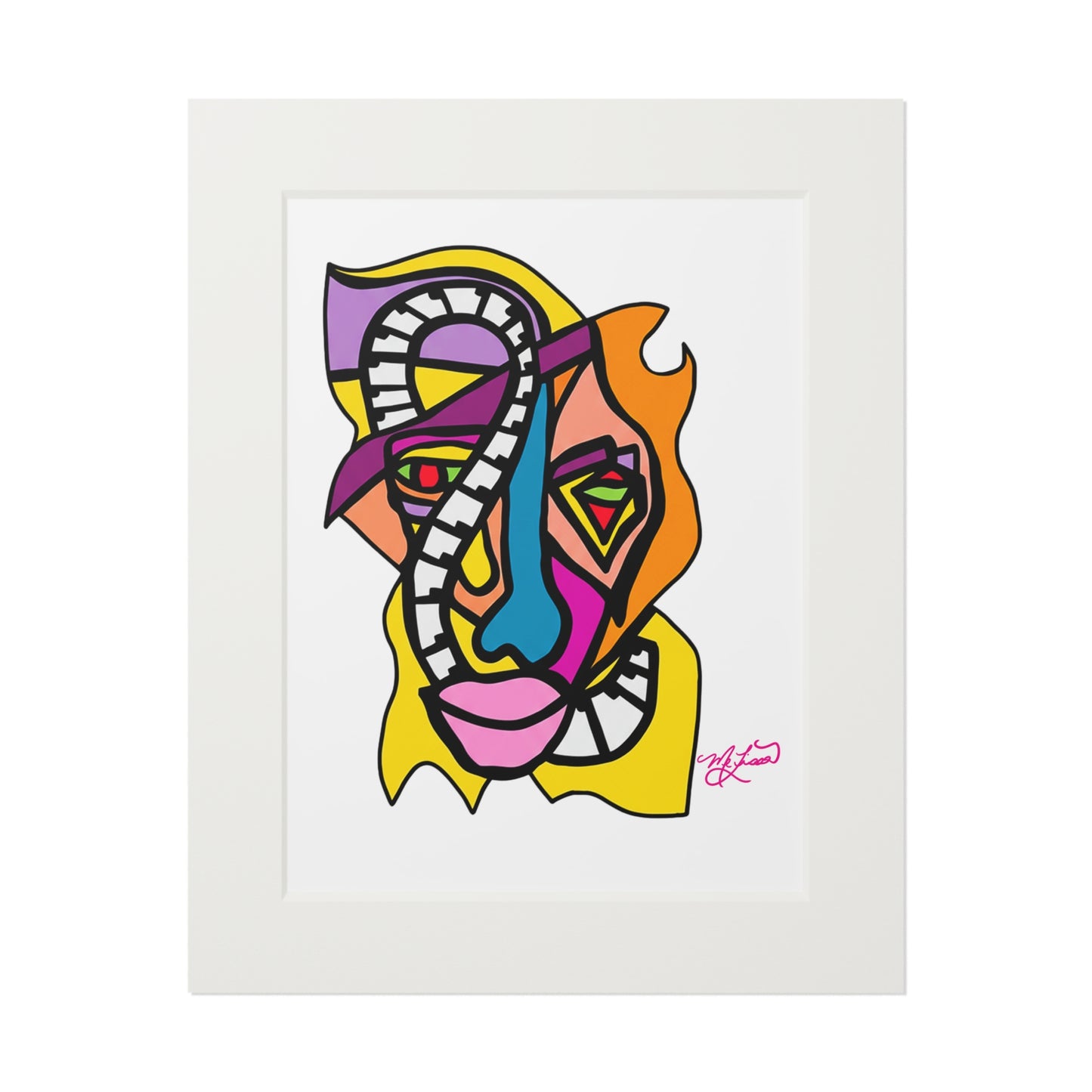 Jazzman- Fine Art Prints (Passepartout Paper Frame)