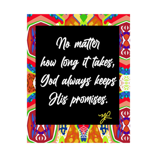 "No Matter How Long" (ORG) - Premium Matte Vertical Poster