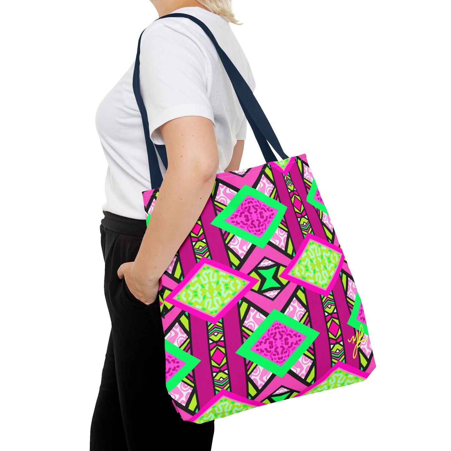 R-ALI (Pink Pow  Design)- Tote Bag (NEW)